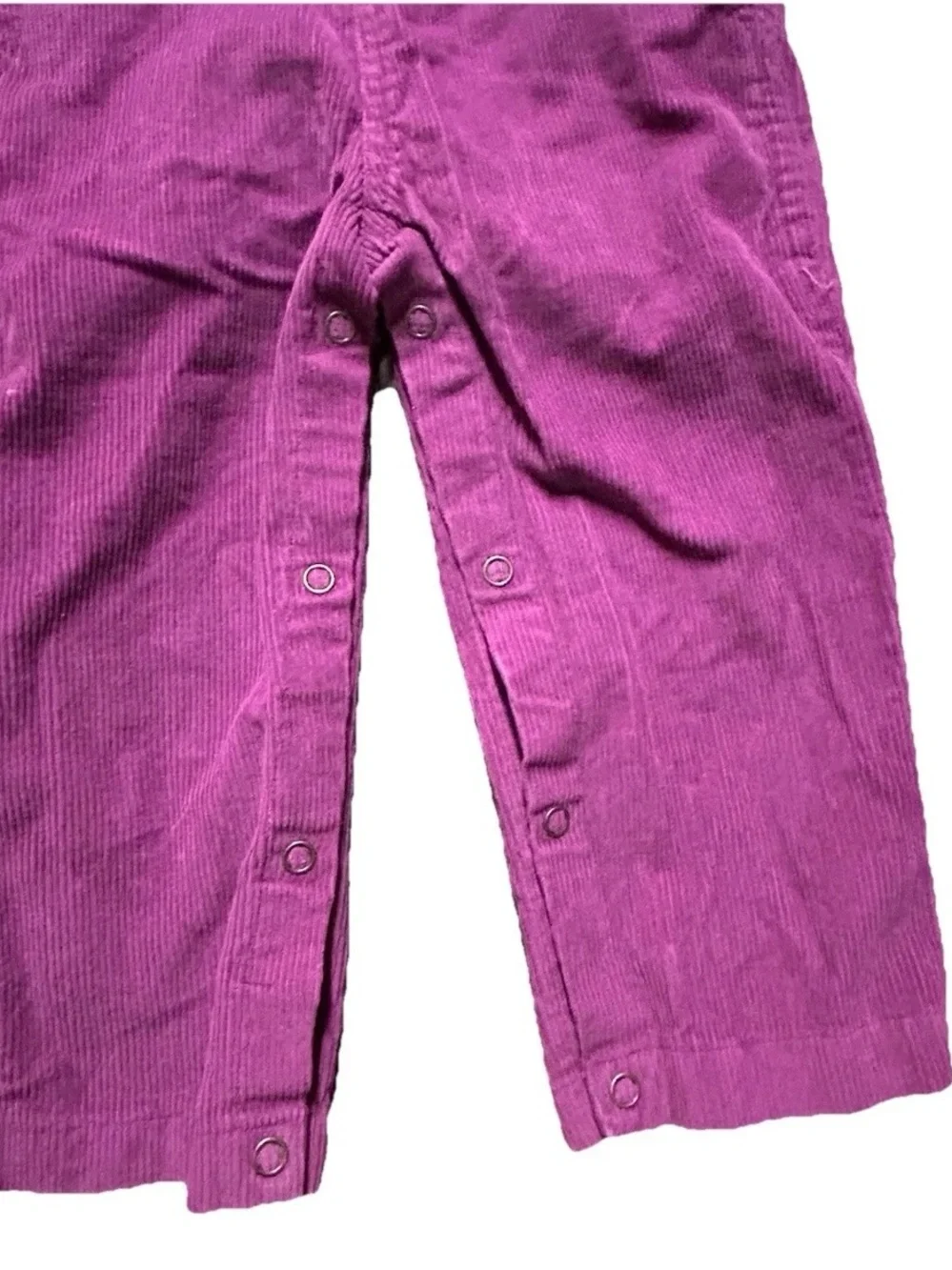 Vintage Toddler Girl Hello Kitty by Happy Kids Purple Overalls Size 24 Months